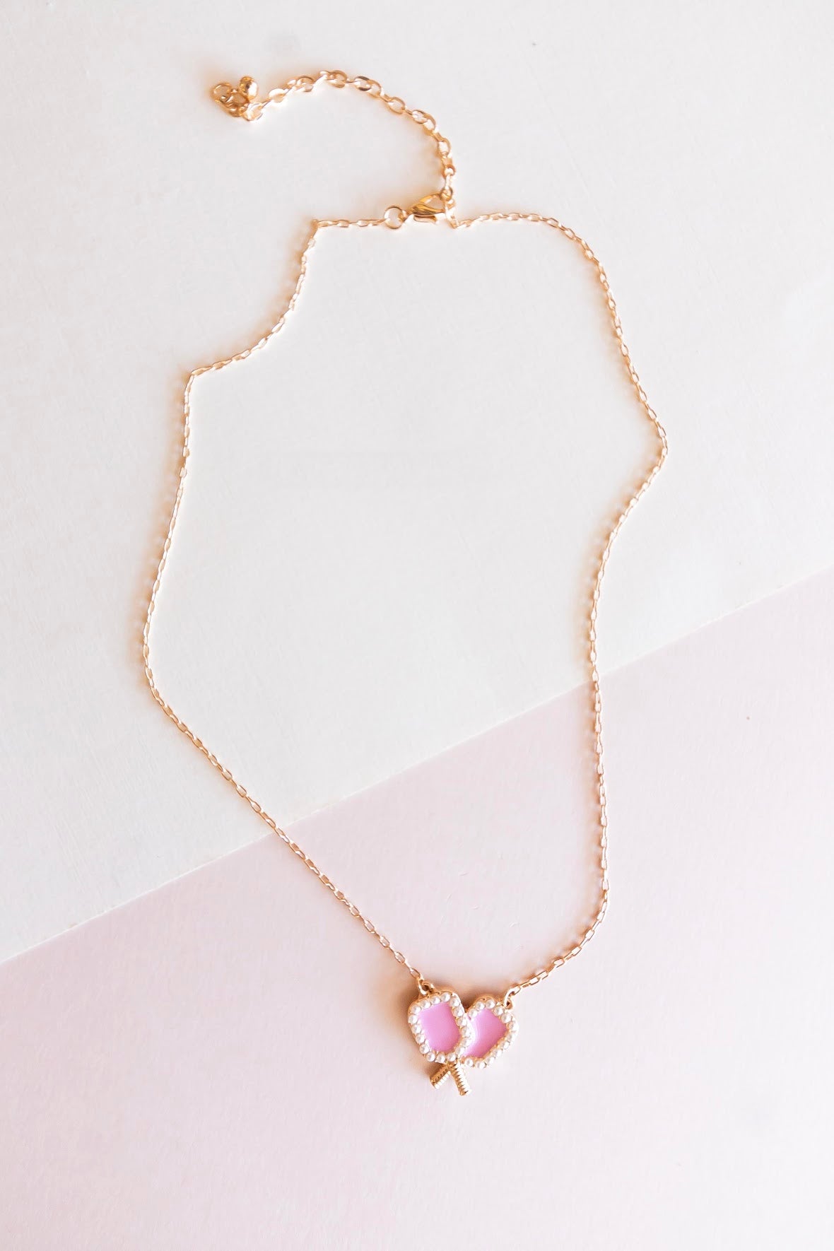 Pickleball Necklace | Pink Pickleball Paddle Necklace | Pickleball Gift | Lana