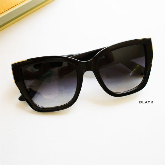Montana Classic Cat Eye Sunglasses | Glam Sunnies | Acetate with Metal Details Eyewear