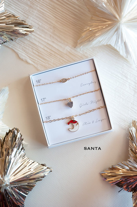 Load image into Gallery viewer, Christmas Boxed Necklace Sets | Delicate Layering Necklaces | Gift Ready Jewelry
