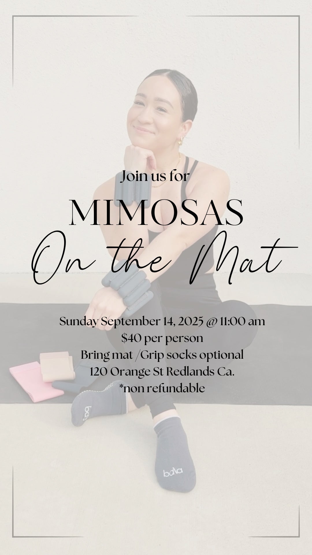 Mimosas on the Mat | Sept.14th 11:00 am