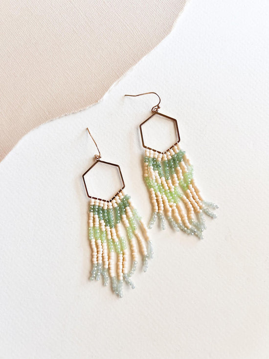 Barbie Beaded String Dangle | Colorful Geometric Earrings