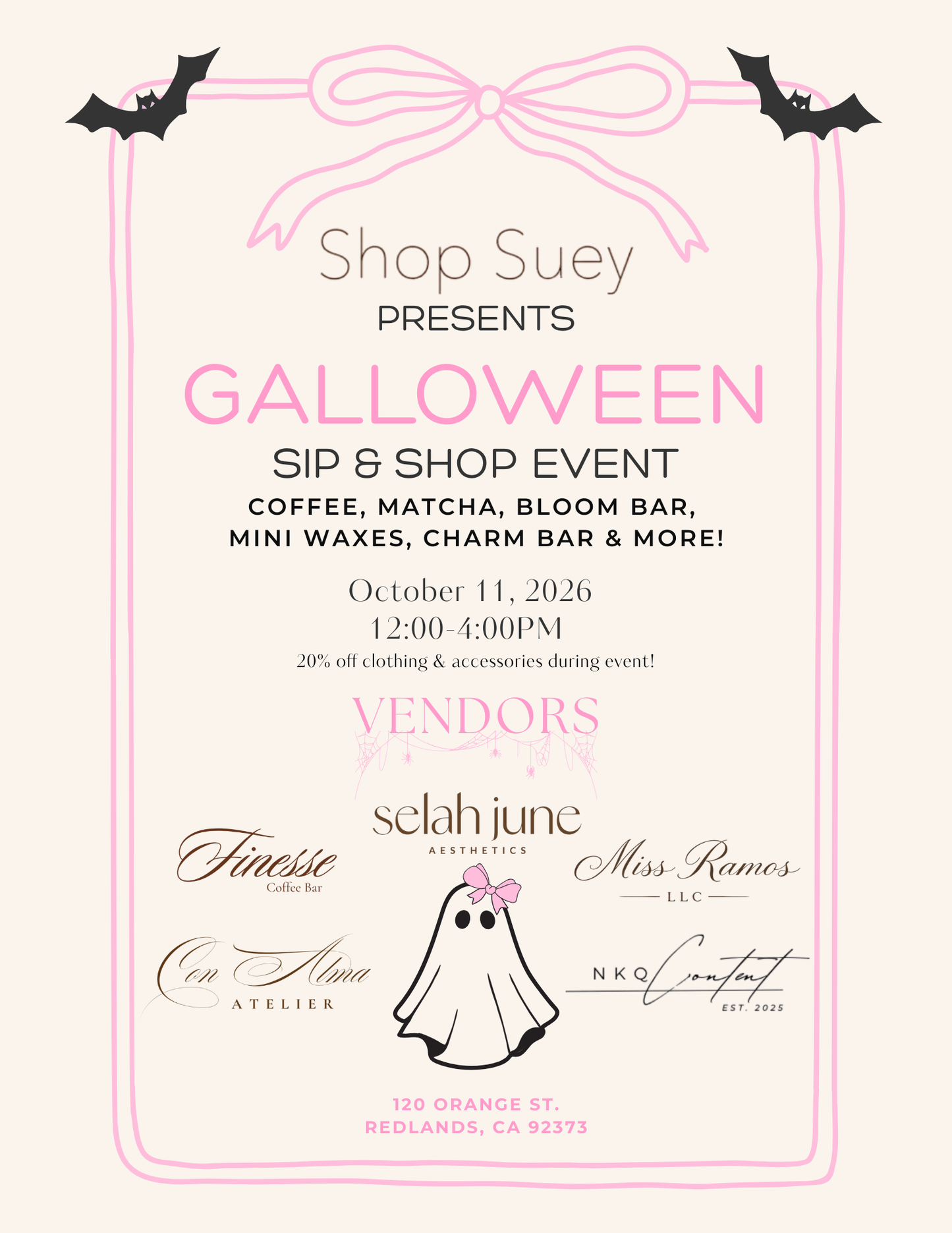 Galloween Sip & Shop Event | Oct. 11, 2026