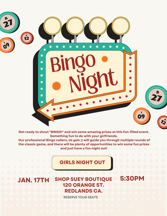 BINGO NIGHT | Jan. 17th | Redlands