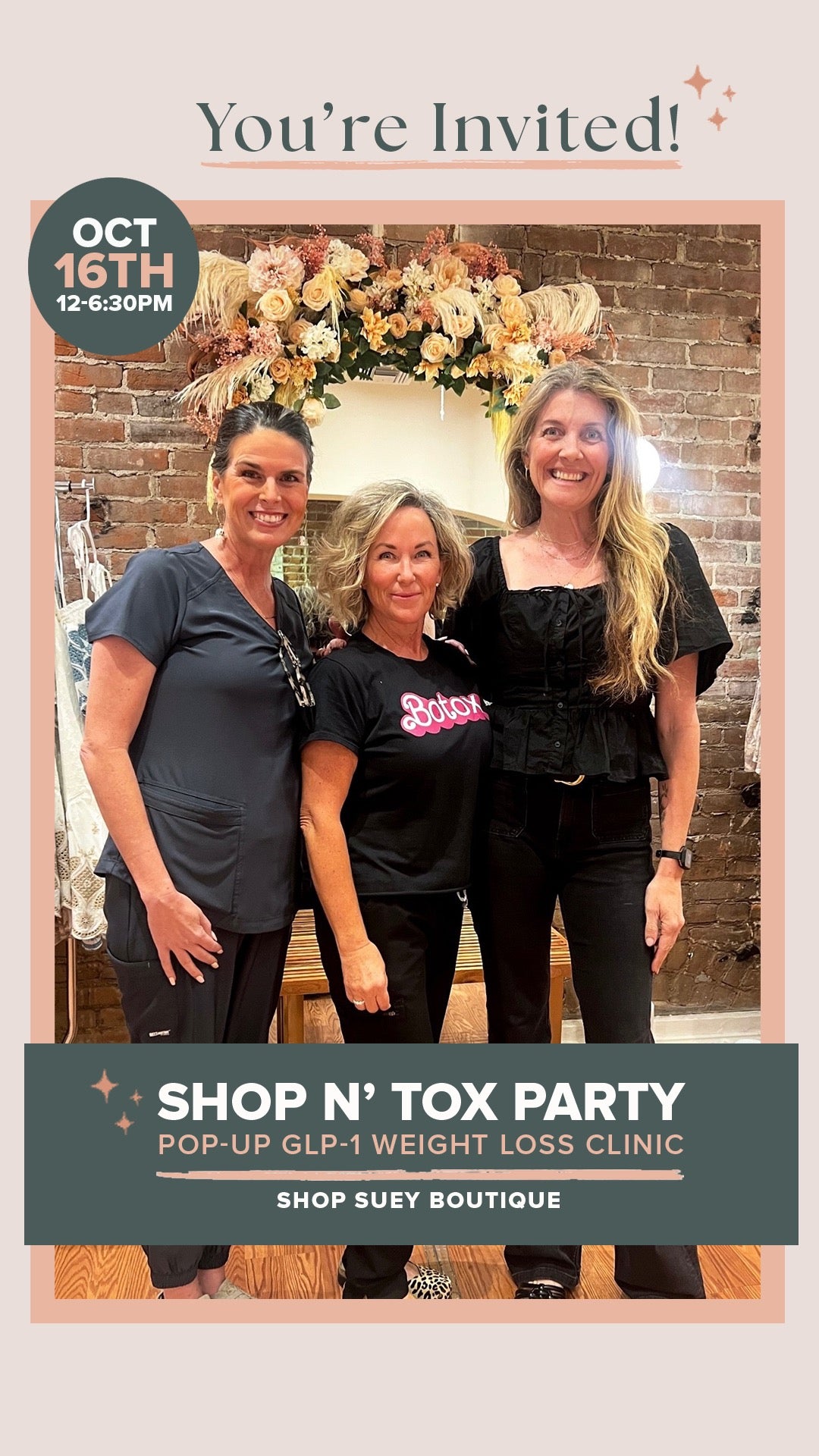 Shop N' Tox Party Pop-Up GLP-1 Weight Loss Clinic with Simply Wellness