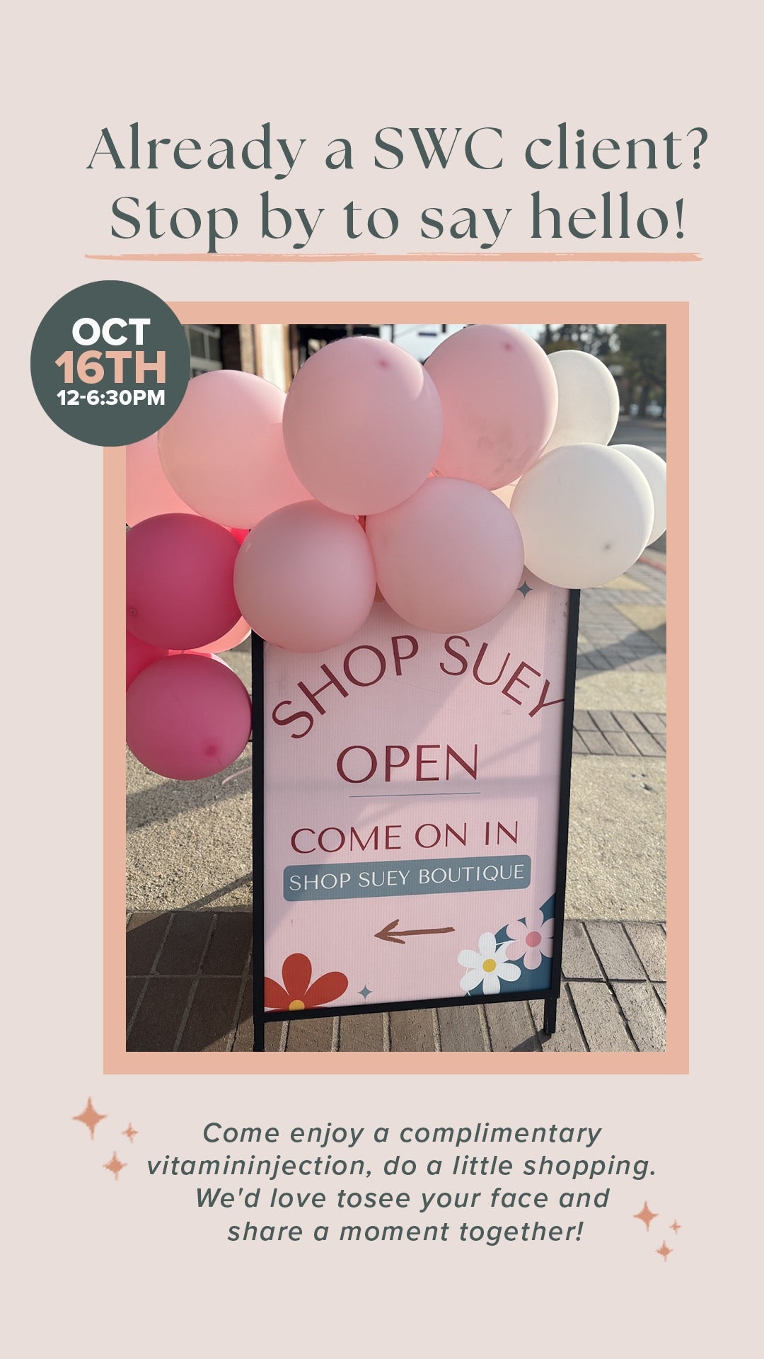 Shop N' Tox Party Pop-Up GLP-1 Weight Loss Clinic with Simply Wellness