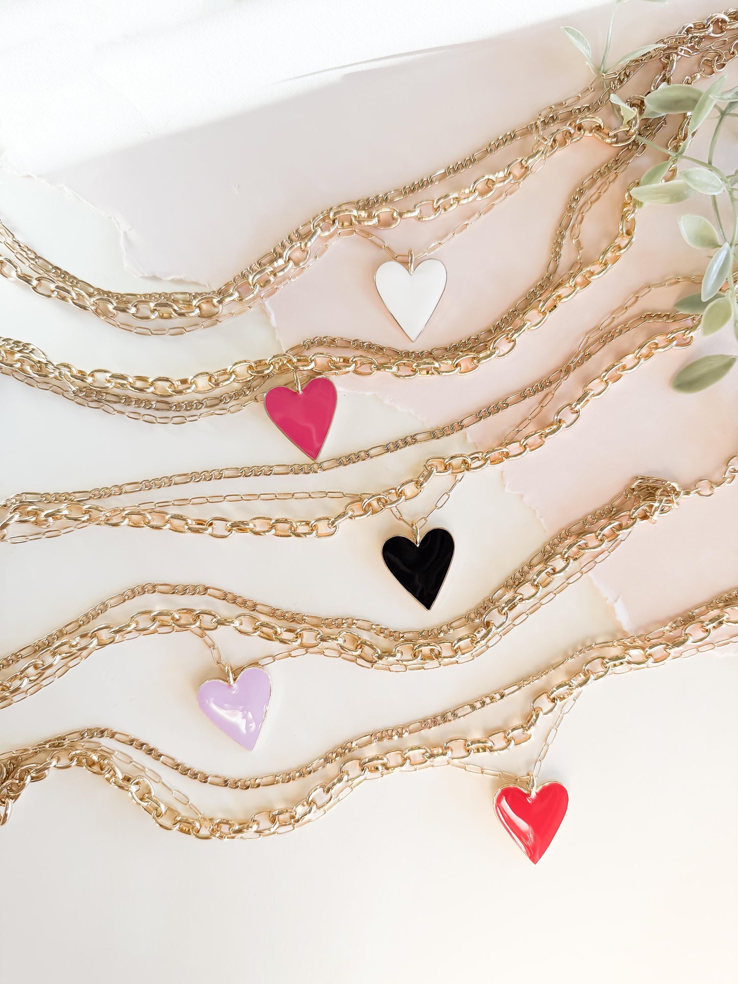 Golden Heartline Necklace