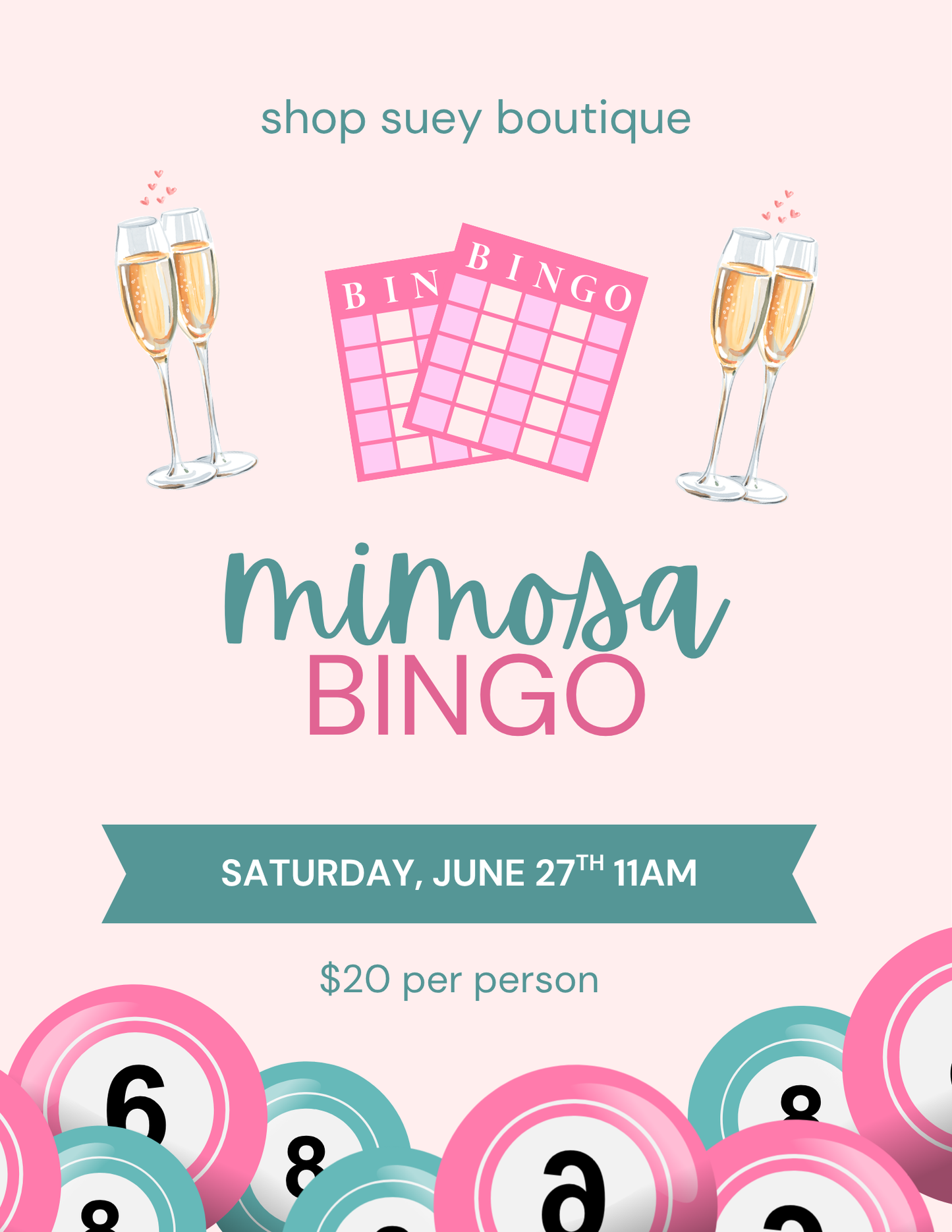 Mimosa Bingo | Saturday, June 27th 11am