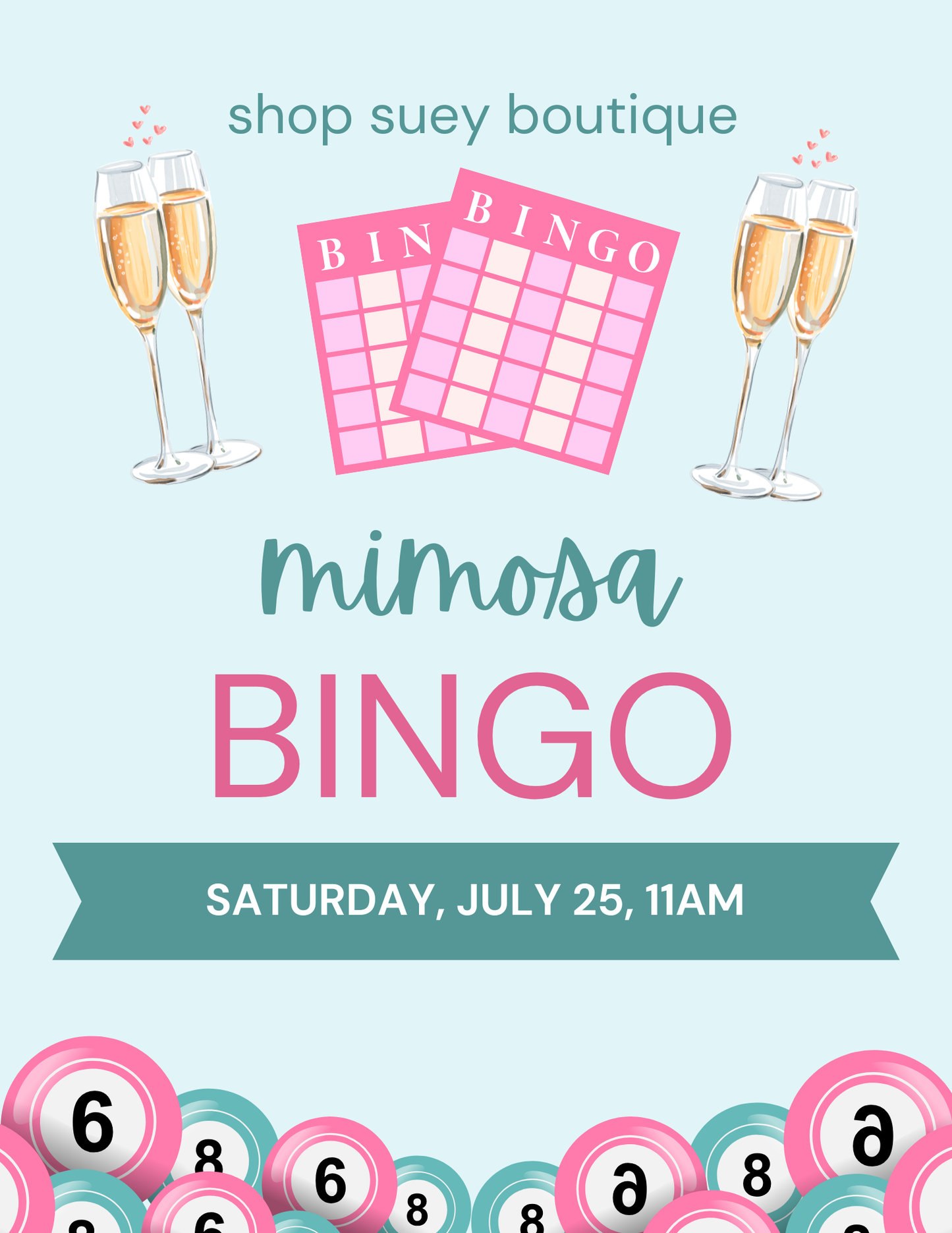 Mimosa Bingo | Saturday, July 25th 11am