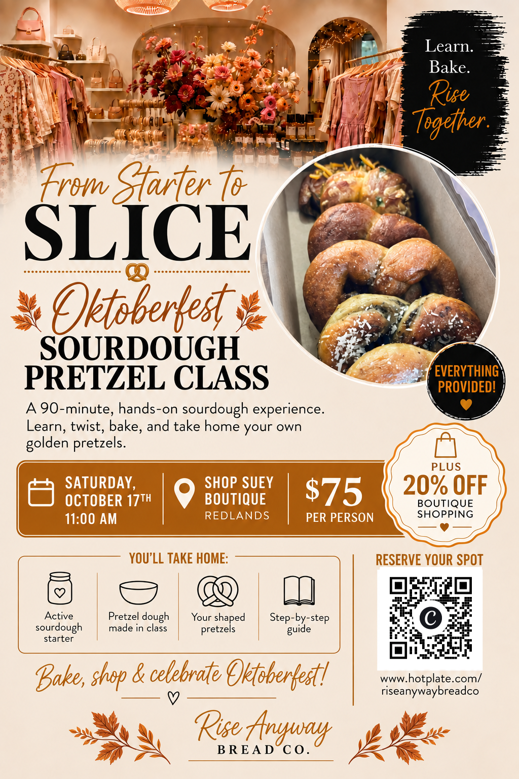 Sourdough Pretzel Making Class | Sat. Oct. 17th 11:am