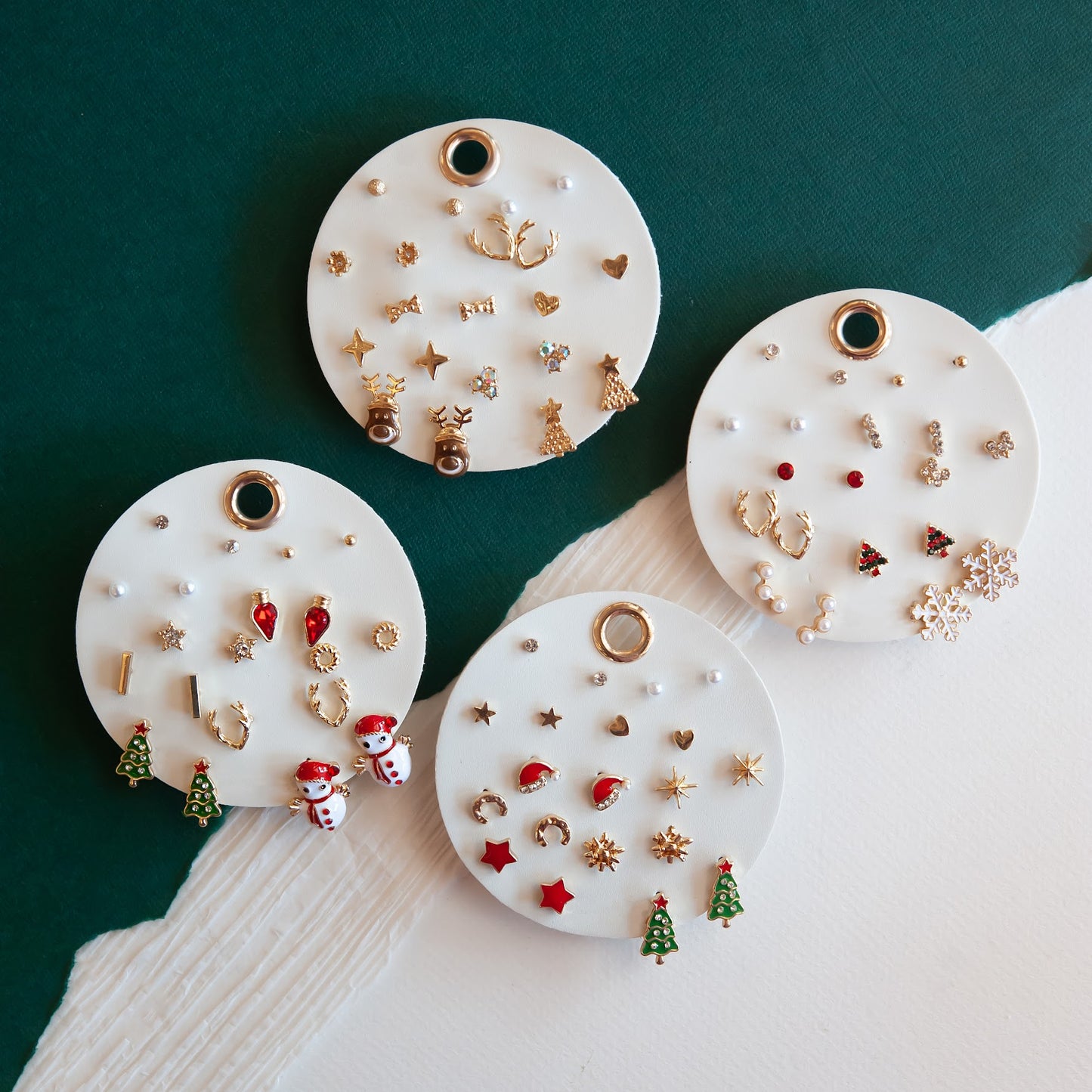 Christmas Stud Set | 10pc Holiday Earring Pack | Gift Ready
