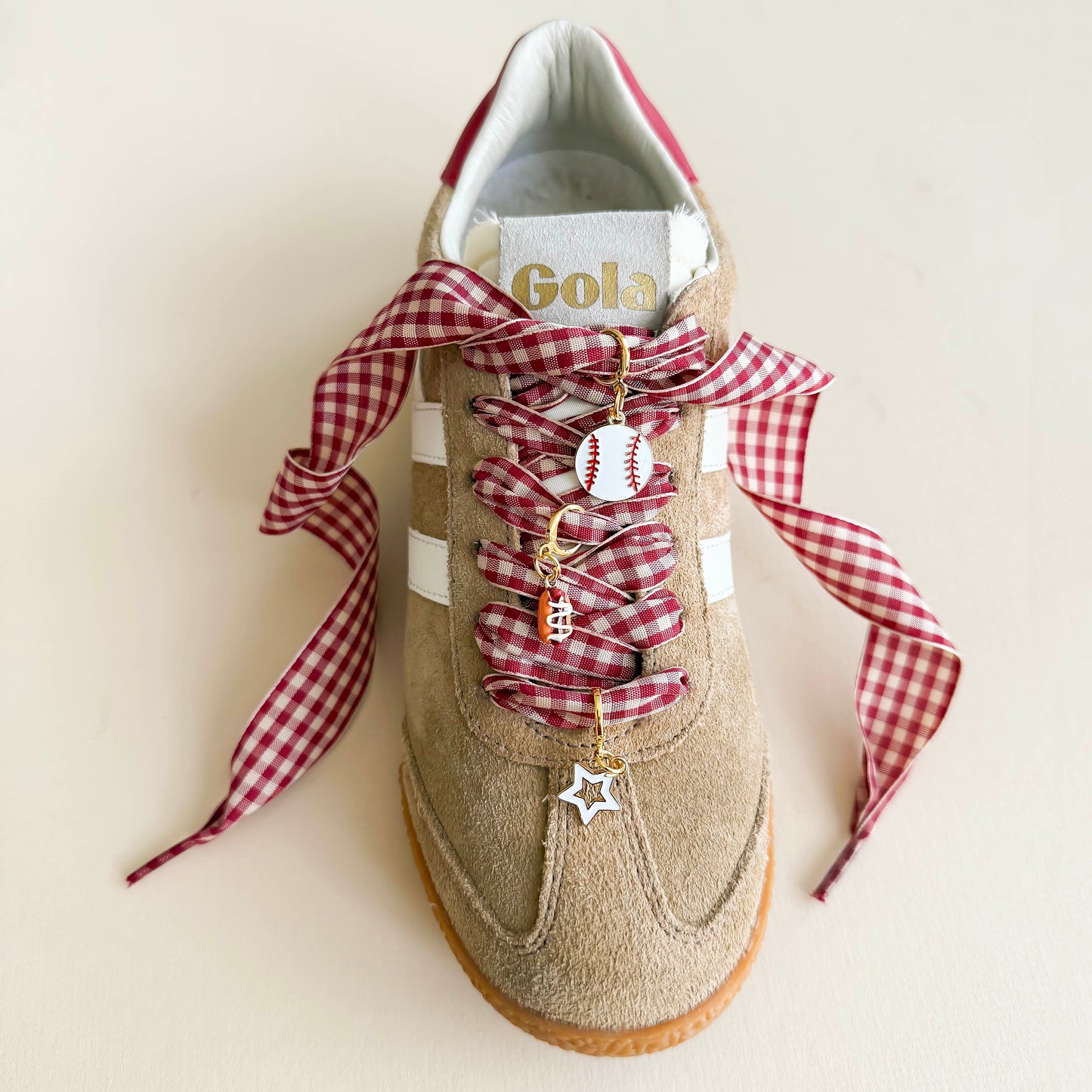 Baseball Game Day Shoe Charm Lace Set