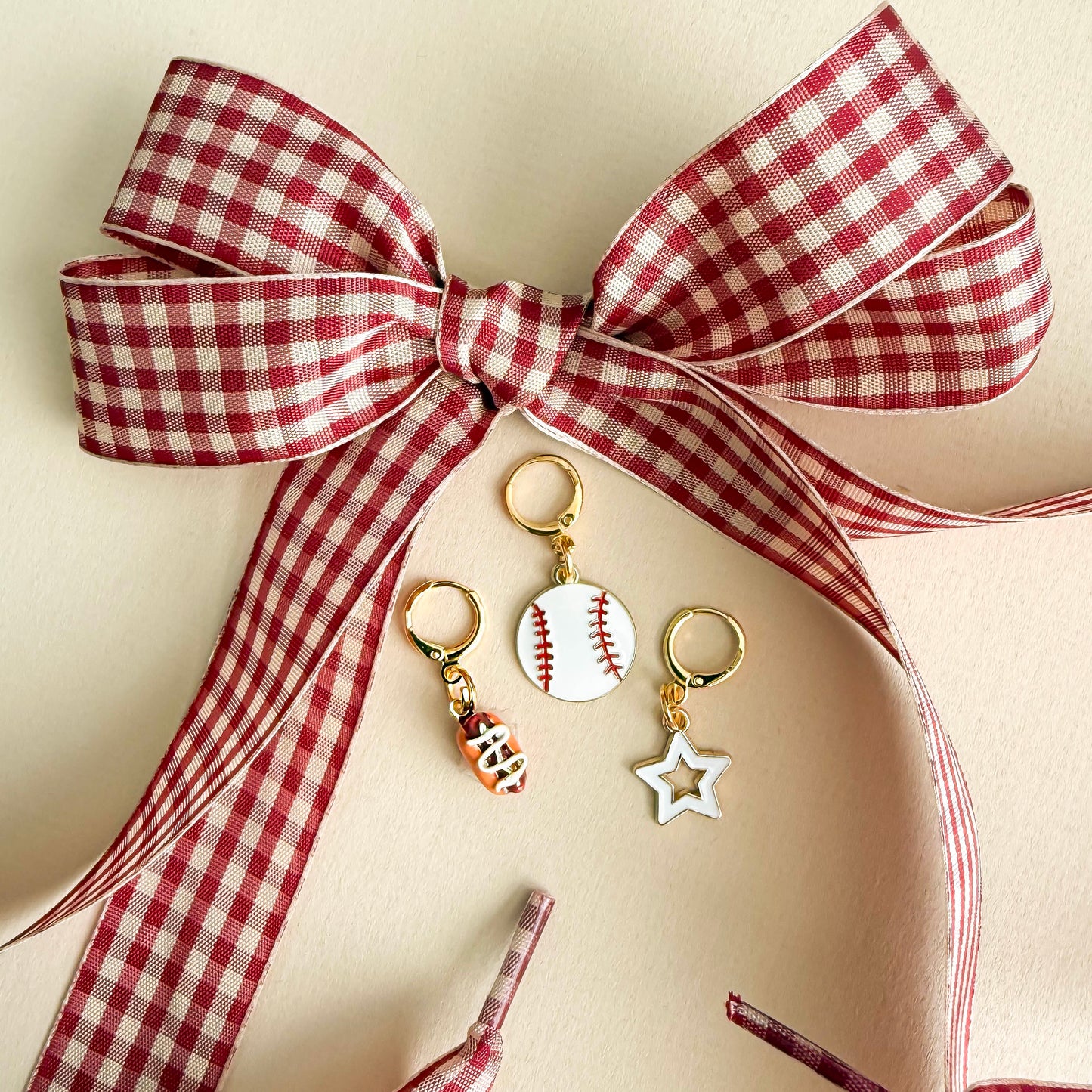 Baseball Game Day Shoe Charm Lace Set