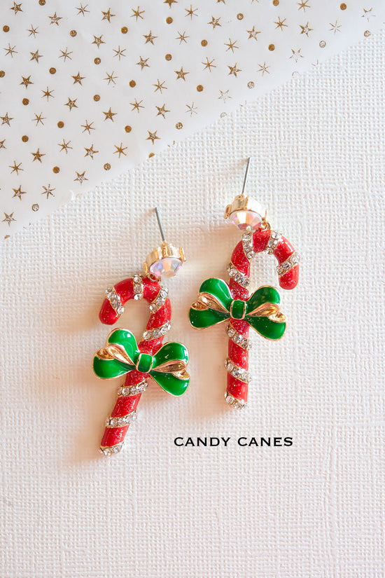 Sparkly Christmas Earrings | Vintage Vibe Holiday Earrings | Christmas Tree Jewelry