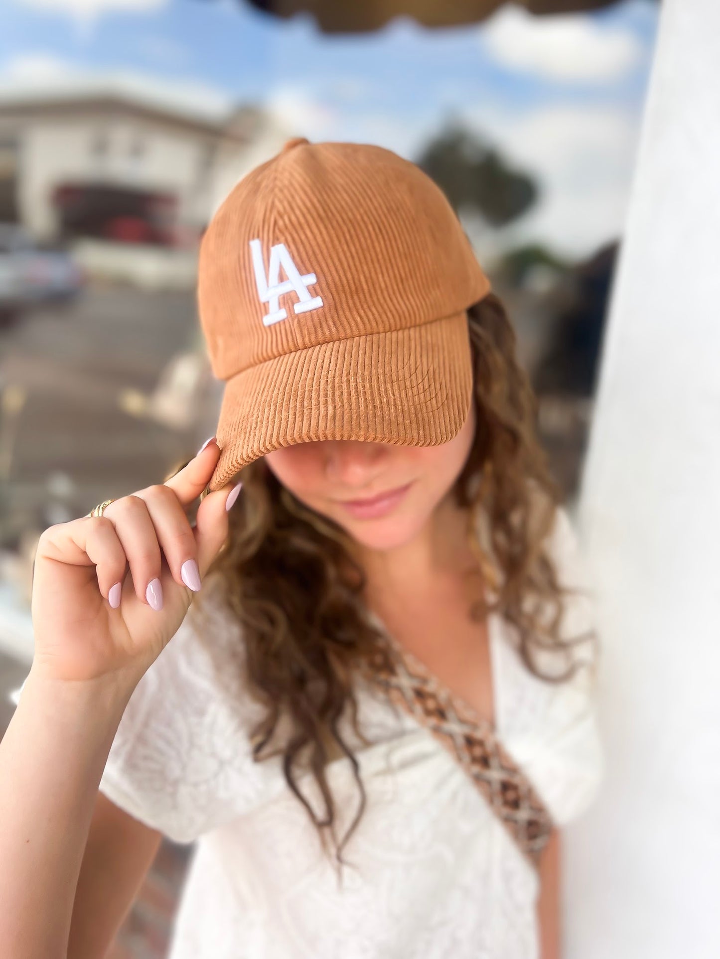 Brown Corduroy LA Baseball Hat | LA Dodgers  Cap