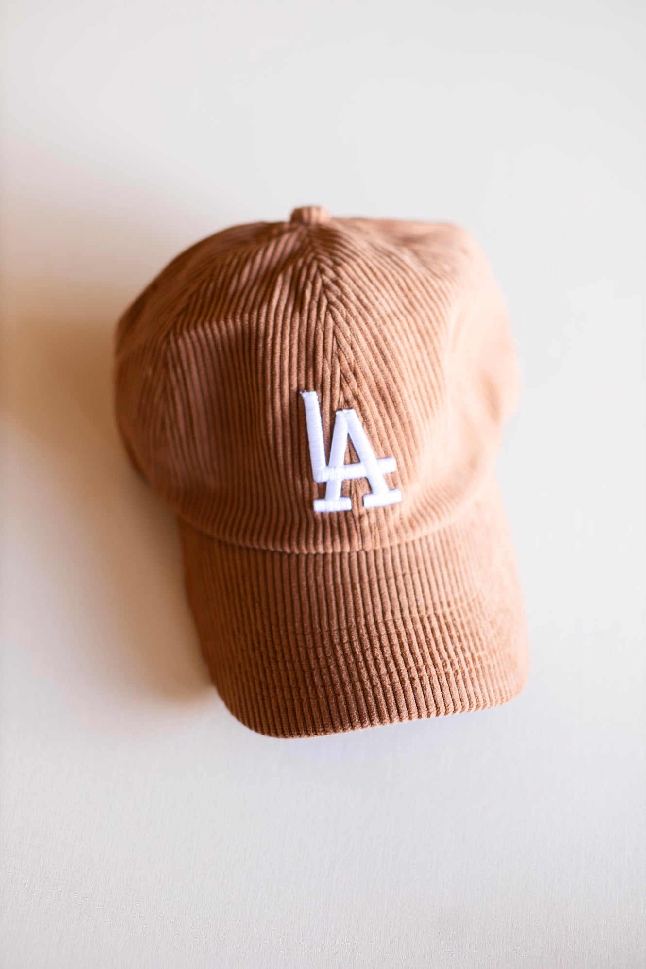 Brown Corduroy LA Baseball Hat | LA Dodgers  Cap