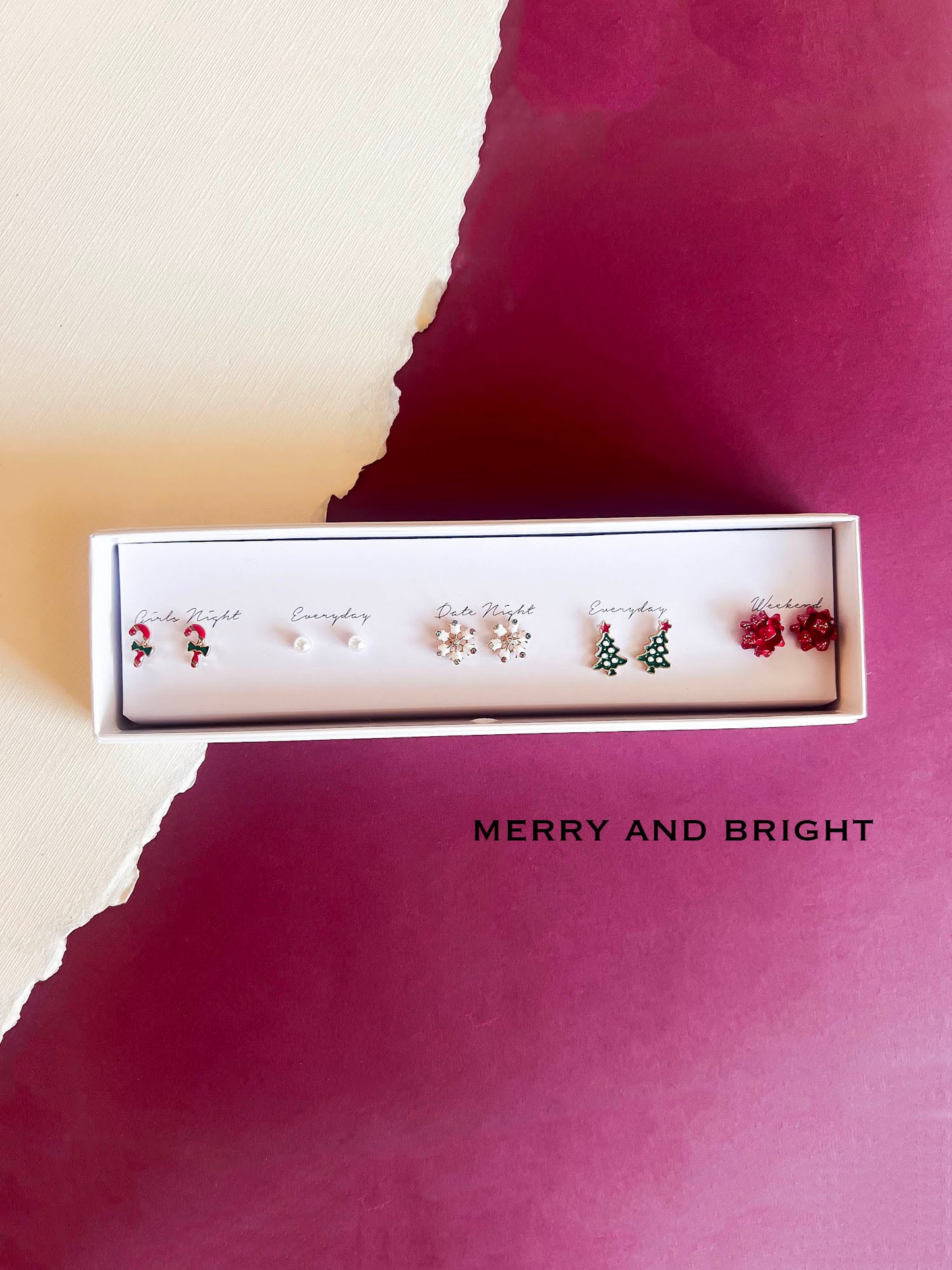 Boxed Christmas Earrings Set | Gift Ready