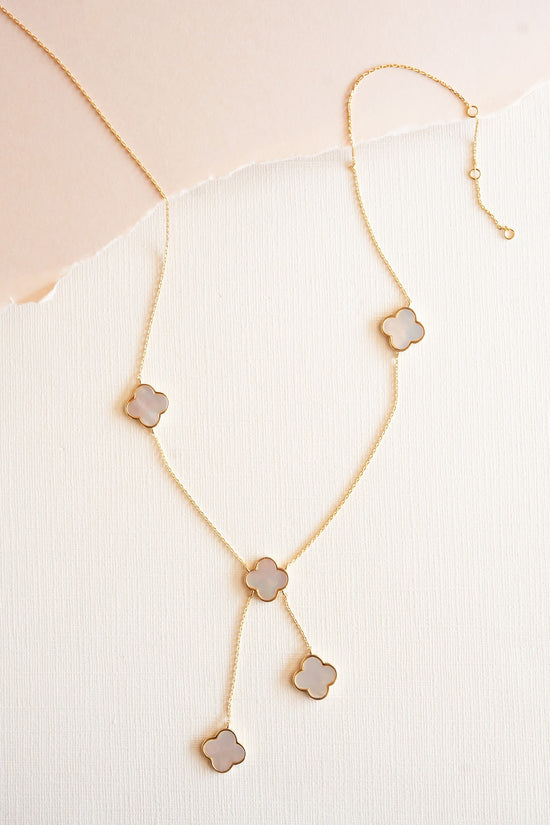 Sonia Clover Y Pendant Adjustable Necklace