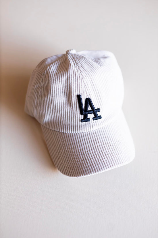 Corduroy LA Baseball Cap | Earth Tone Dodgers Ball Hat