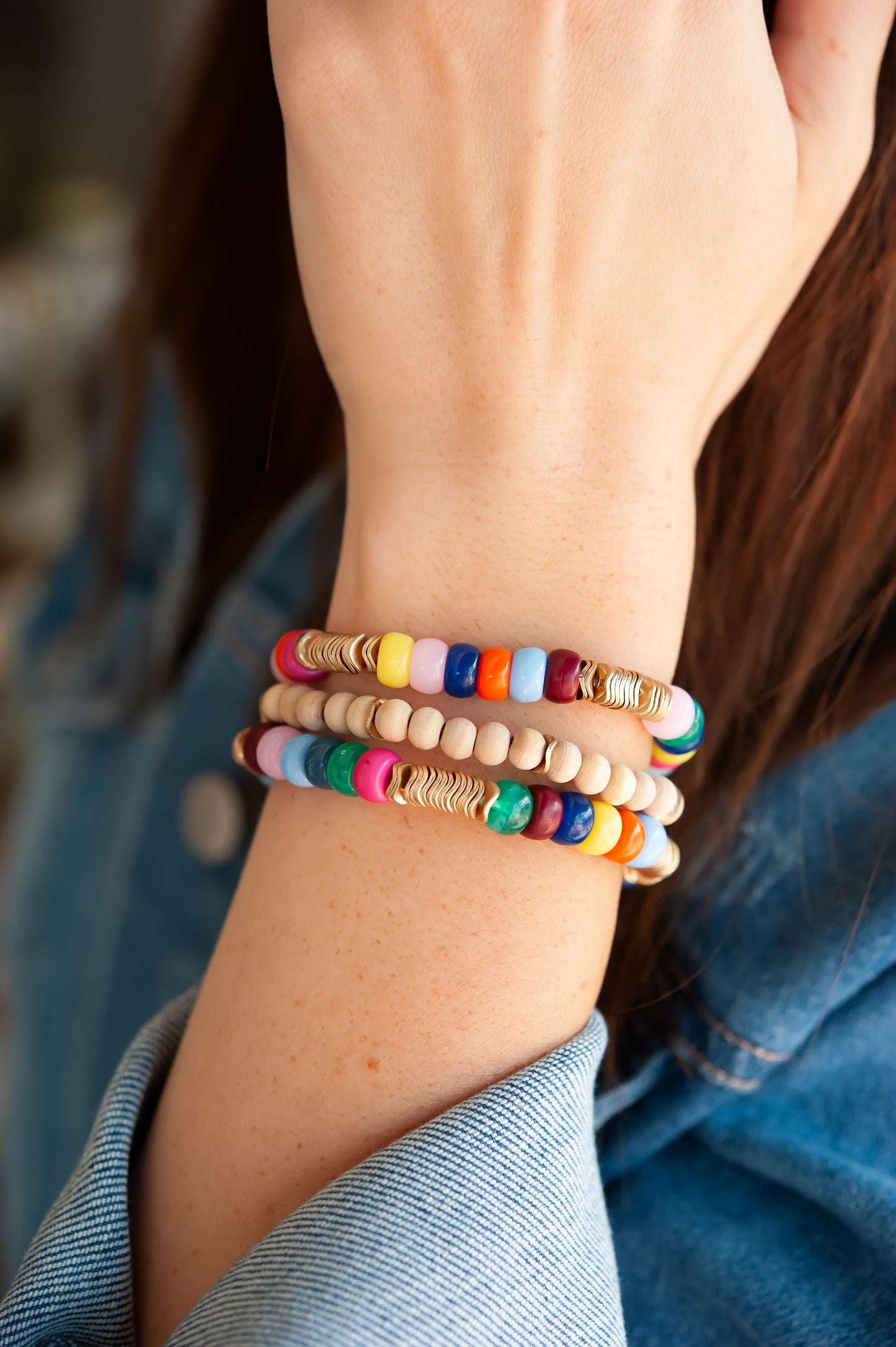 Cubic Ebony Wood Bracelet, Copper Charm – RainbowShop for Craft