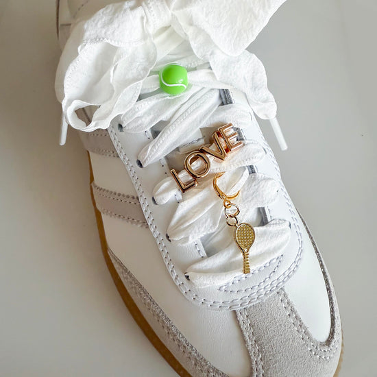 🎾 LOVE Tennis Sneaker Charm Set – Leo & Lee Exclusive