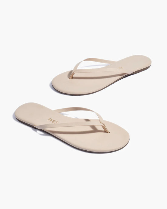 TKEES Lily Flip Flops – Minimalist Leather Sandals