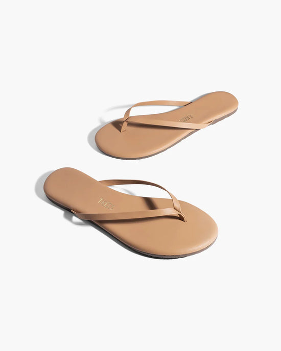 TKEES Lily Flip Flops – Minimalist Leather Sandals