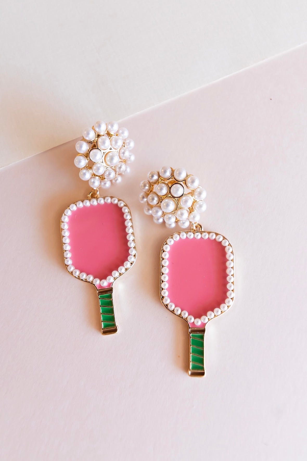 Pickleball Earrings | Pink and Green Earrings | Pickleball Gift | Pickleball Gift for Mothers Day | Maggie