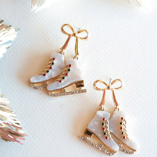 Sparkly Christmas Earrings | Vintage Vibe Holiday Earrings | Christmas Tree Jewelry