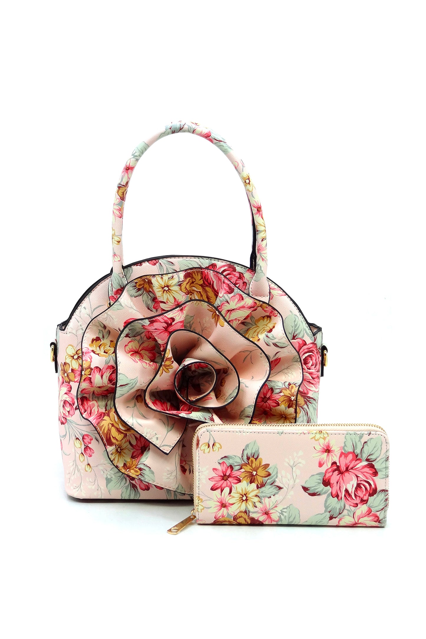 COACH Flower Embellished Clutch Bag in Brown | Lyst