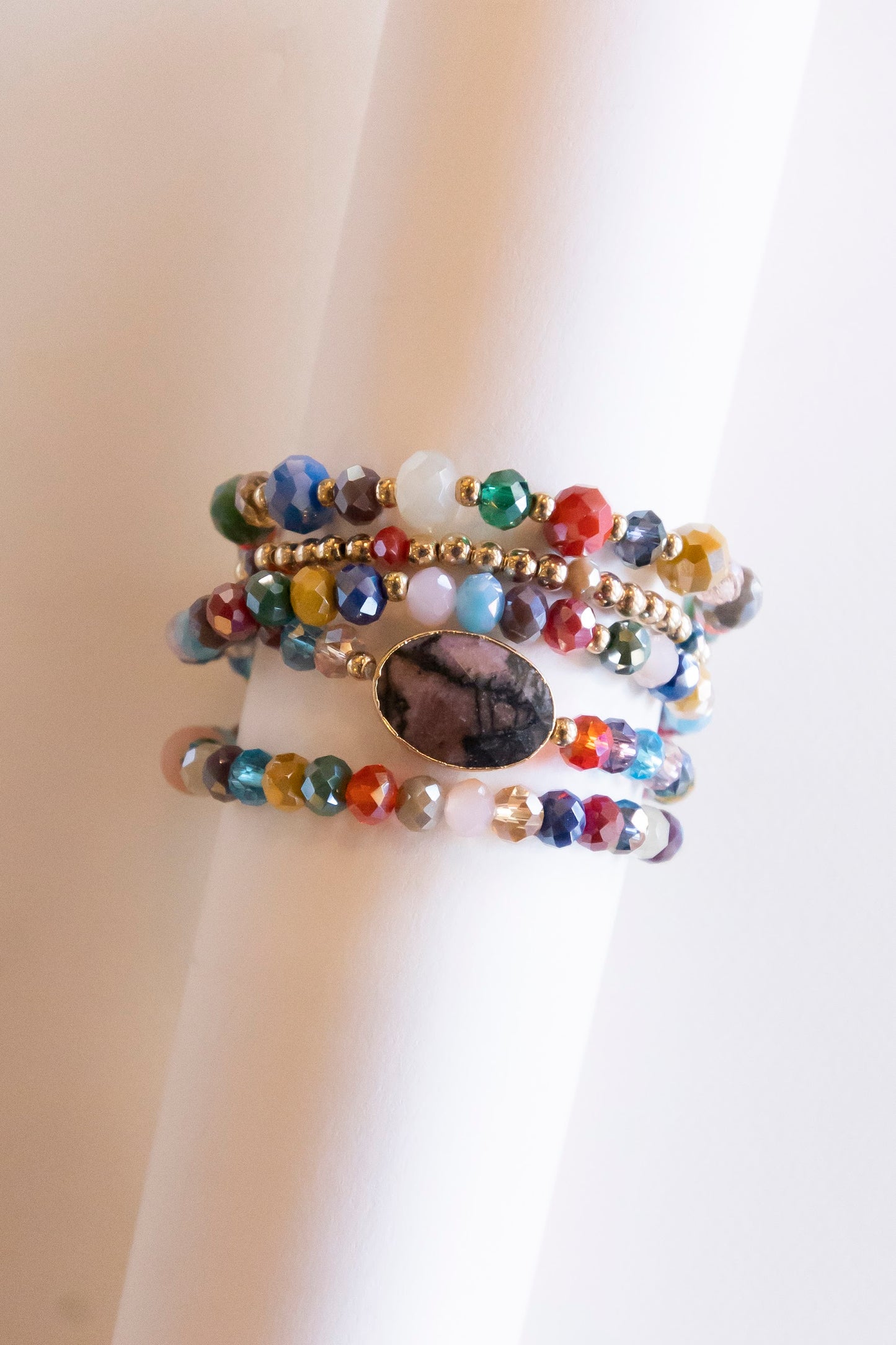 Buy Small Beaded Bracelet Set, Tiny Gemstone Bracelet, Bracelet Stack,  Dainty Bracelet With Clasp, Minimalist Beaded Bracelet, Colorful Bracelet  Online in India - Etsy