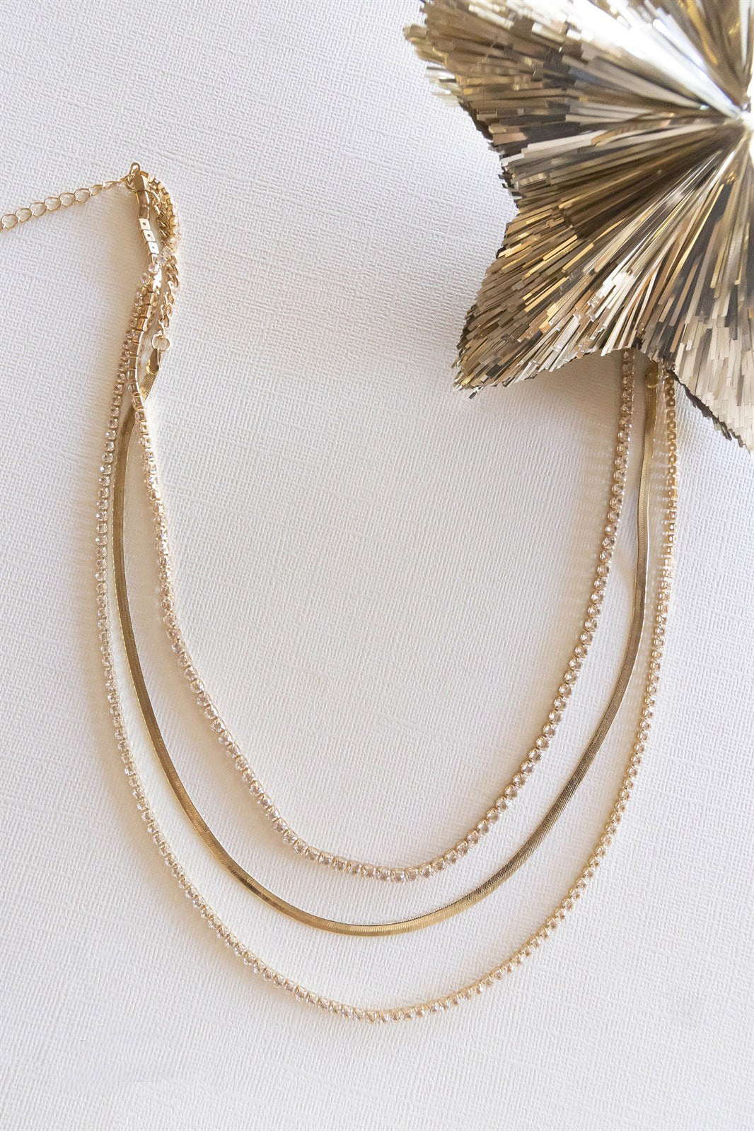 Amari Short Gold Layering Necklace | Delicate Chain Necklaces | Minimalist Gold Chain Necklace