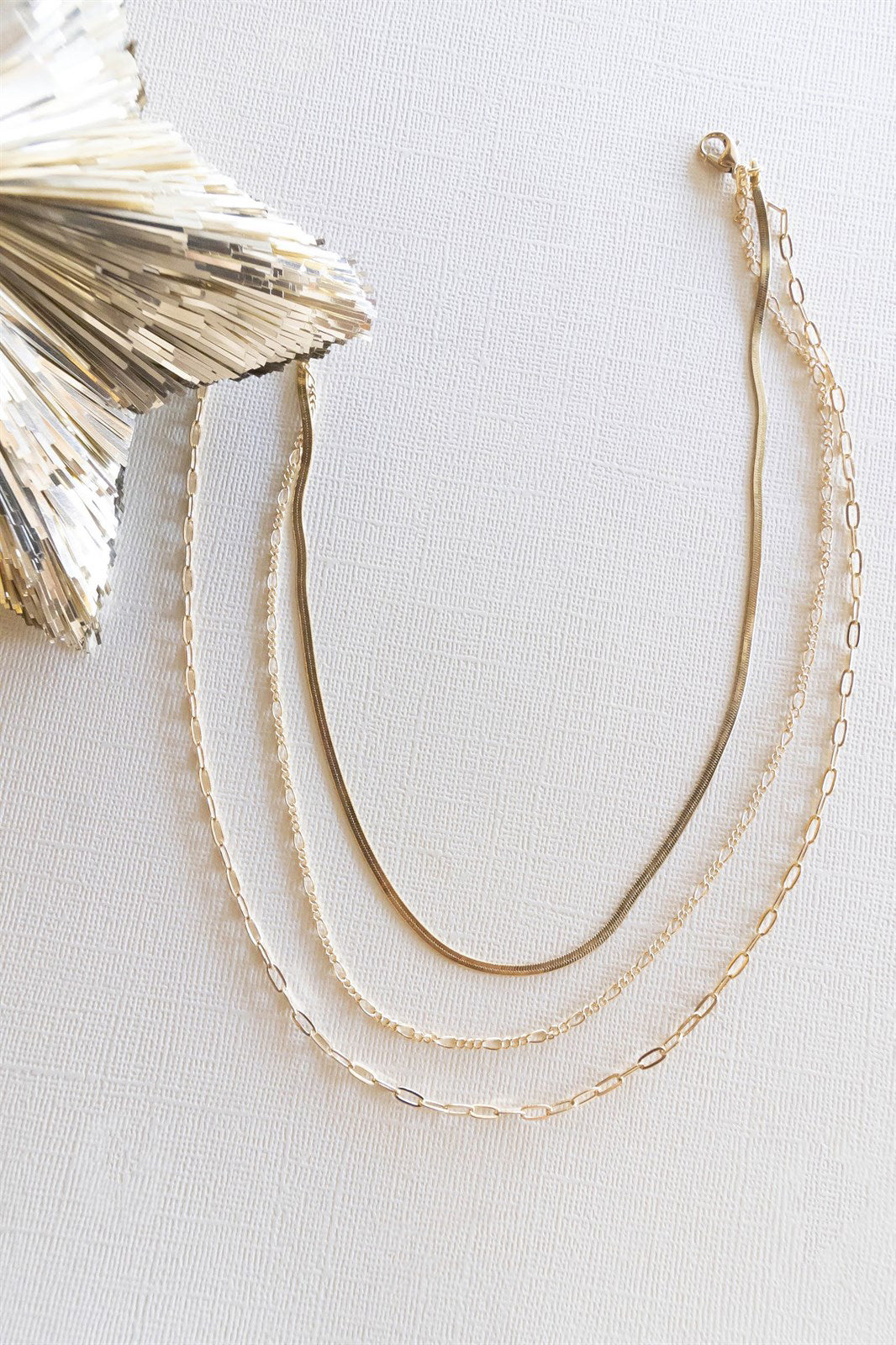 Judith Layered Gold Necklace | Delicate Chain Necklaces