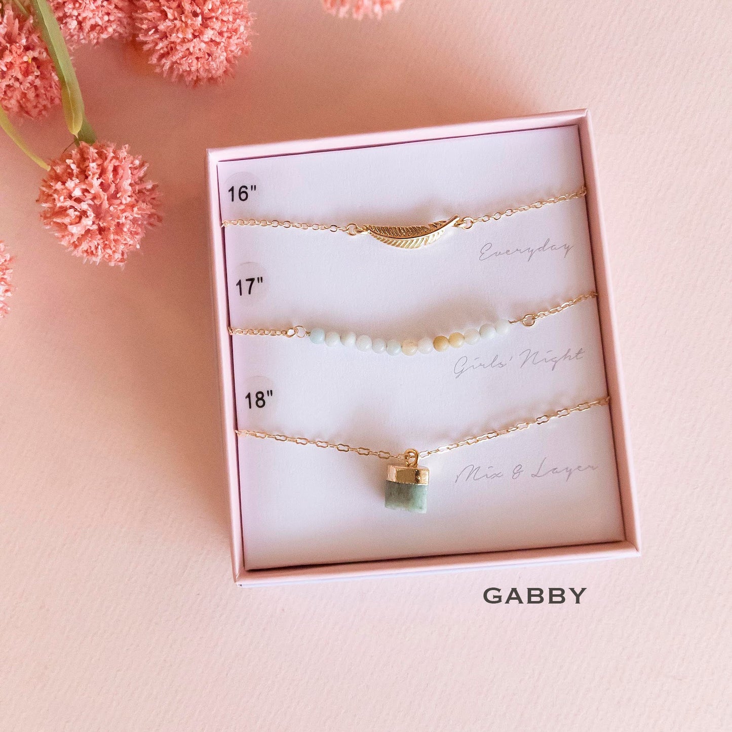 Boxed Necklace Sets | Dainty Layered Necklaces | Mother's Day Gift
