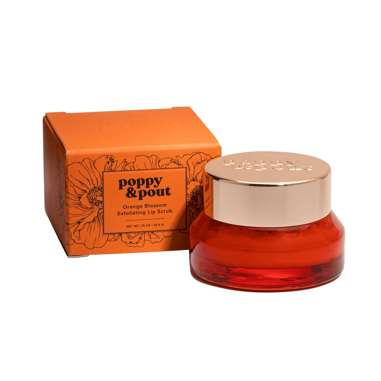 Poppy & Pout Orange Blossom Lip Scrub
