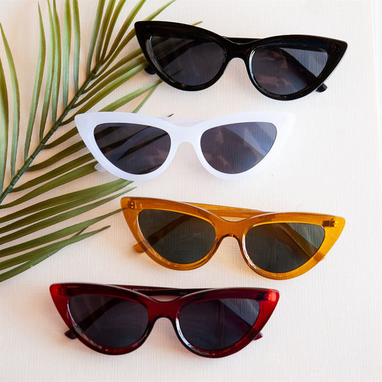 Aubrey Small Cat Eye Sunglasses | Retro Acetate Sunnies | Hollywood Vibes Sunglasses