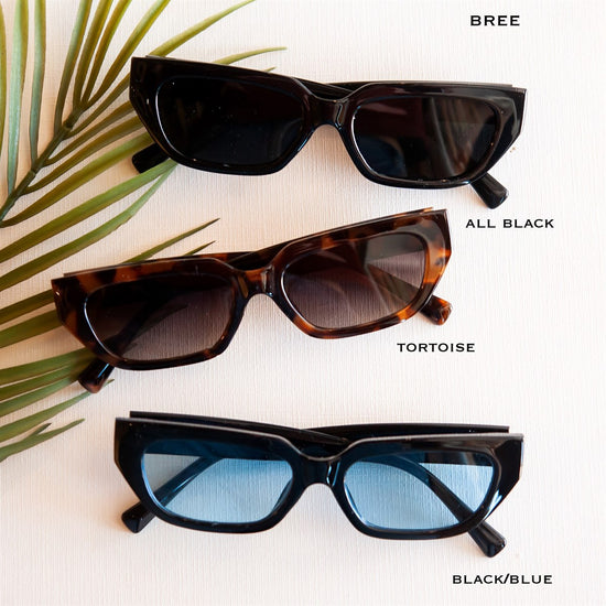 Bree Small Frame Retro Sunglasses | Neon Colored Sunnies | Trending Rectangle Sunglasses