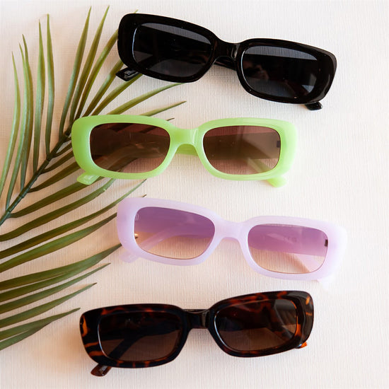 Jojo Small Frame Rectangle Sunglasses | Vacay Vibes Sunnies | Colorful Acetate sunglasses