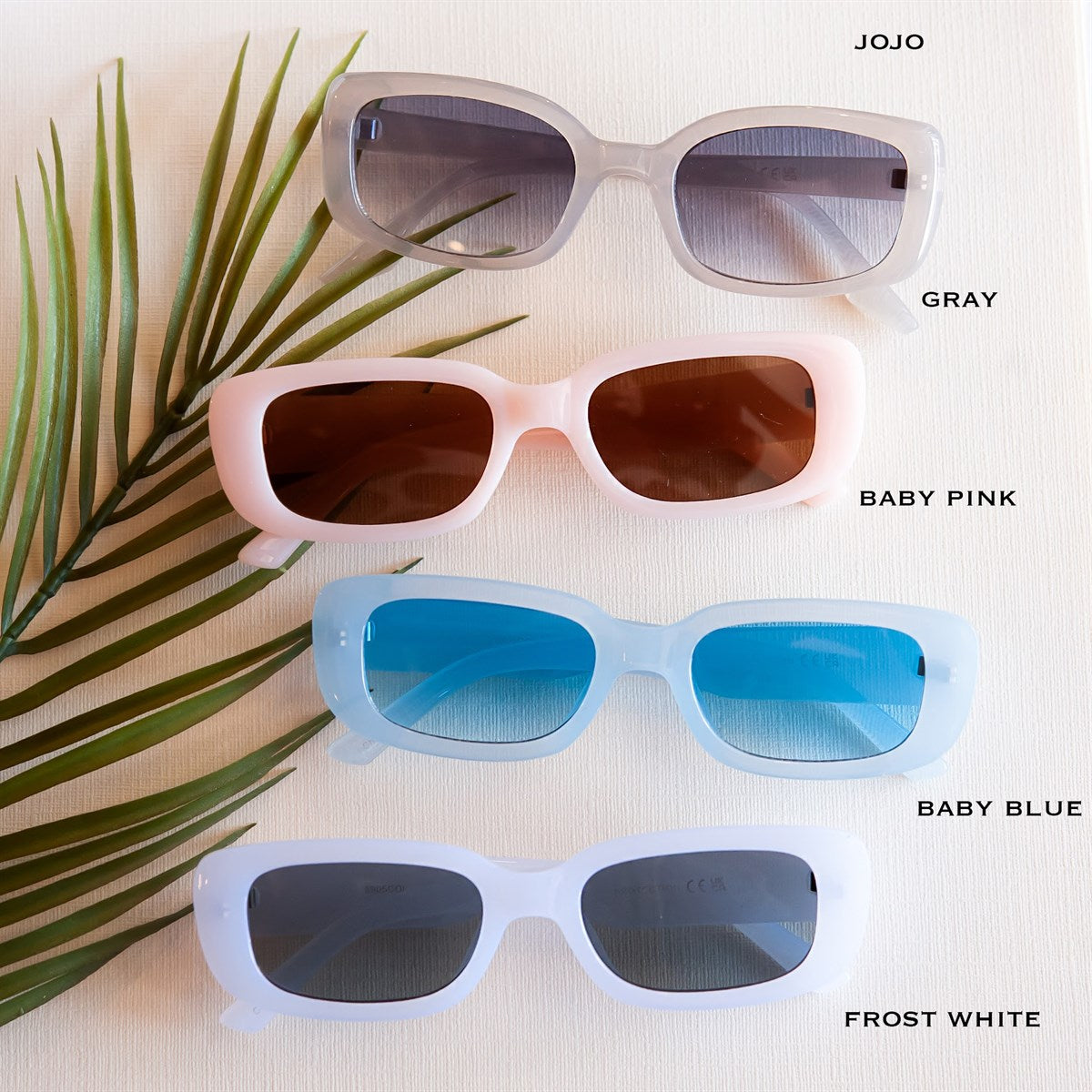 Load image into Gallery viewer, Jojo Small Frame Rectangle Sunglasses | Vacay Vibes Sunnies | Colorful Acetate sunglasses
