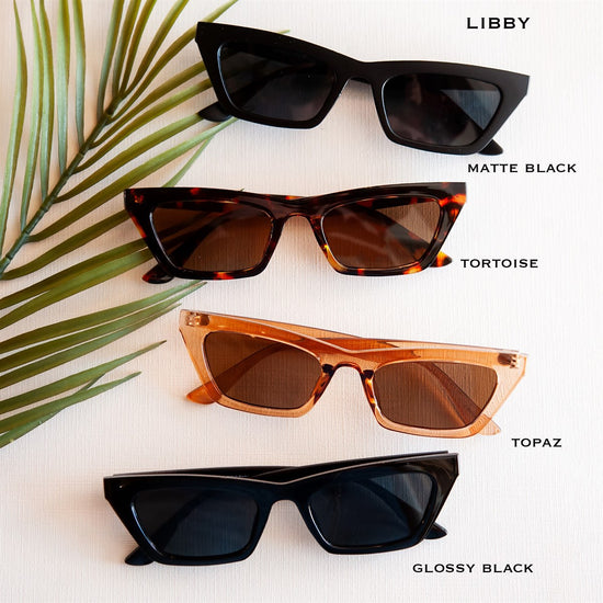 Libby Retro Cat Eye Sunnies | Small Framed Sunglasses | Fashion Forward Eyewear
